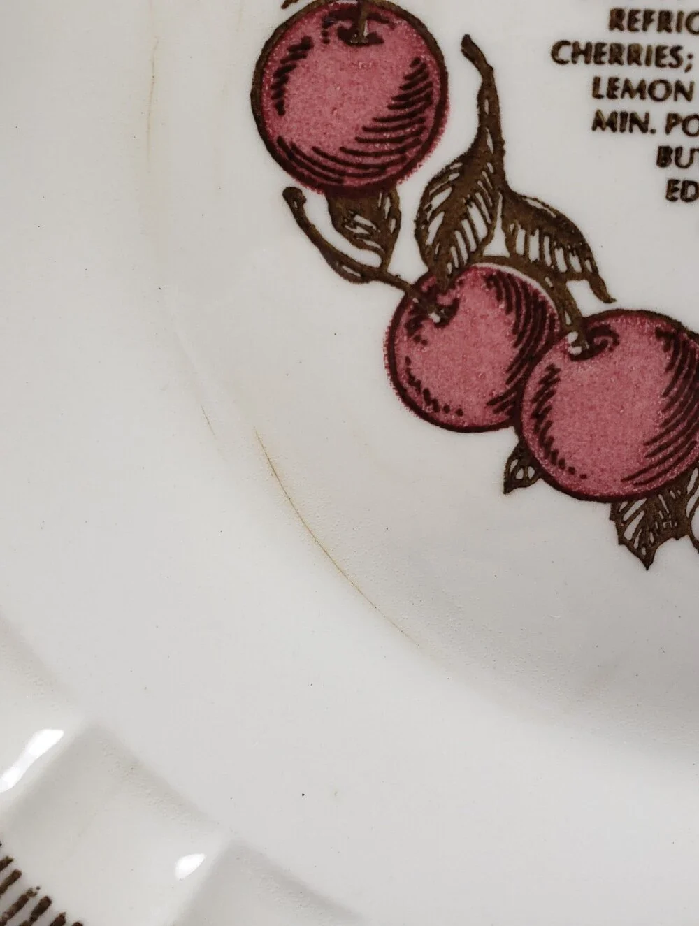 Vintage ceramic cherry